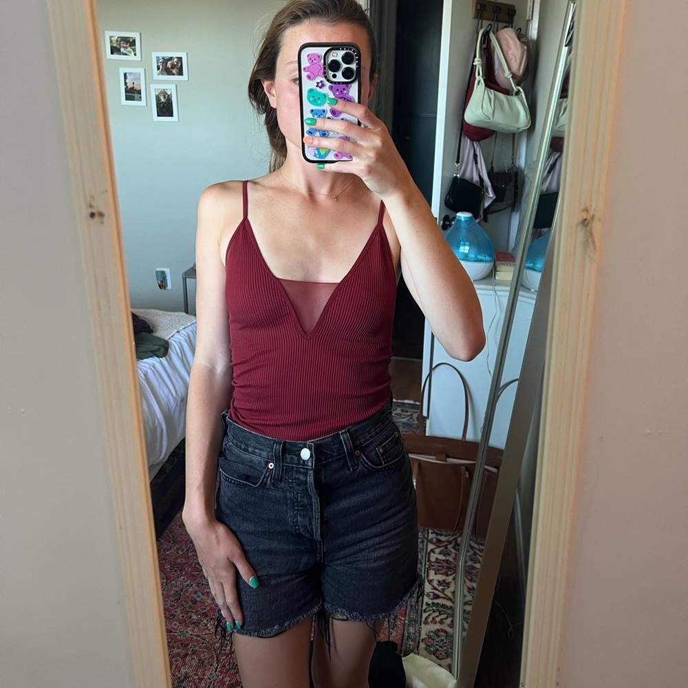 Free people red tank top